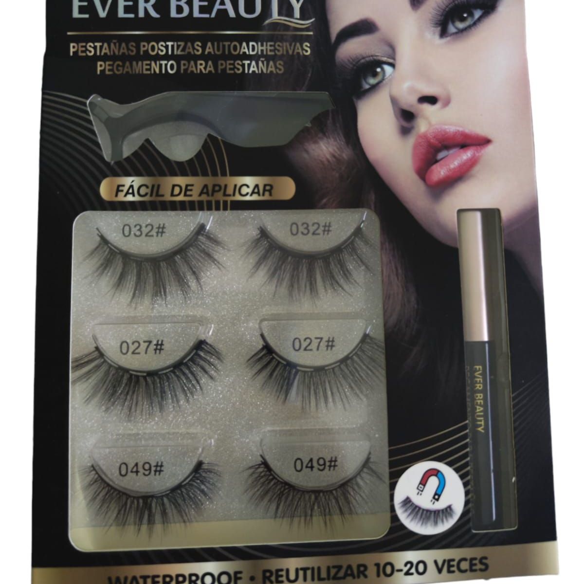 GENERICO - Pestañas Magneticas mas Pegamento - MSJ-10