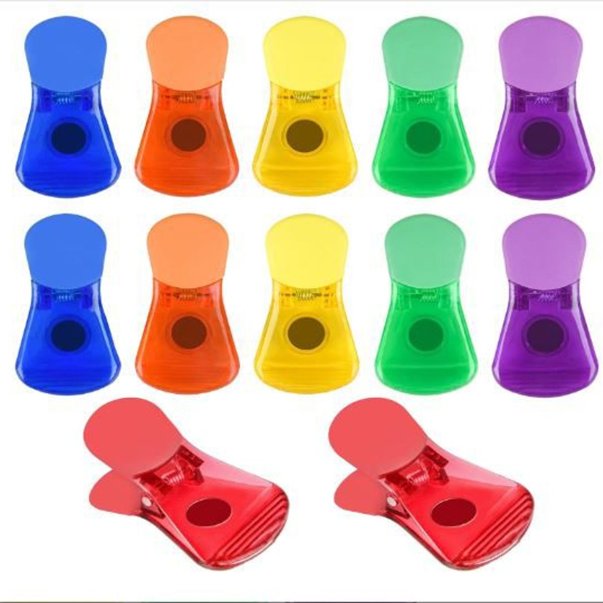 GENERICO - Clips Magneticos  para bolsa y paquetes  de 6 Unidades