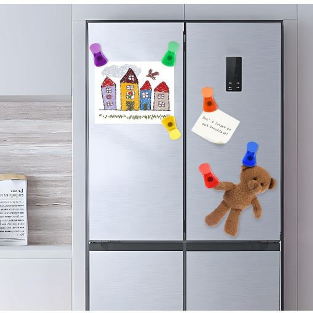 GENERICO - Clips Magneticos  para bolsa y paquetes  de 6 Unidades