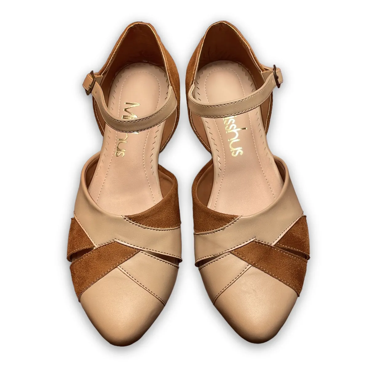 GENERICO - Balerinas Mujer Misshus Greta camel beige