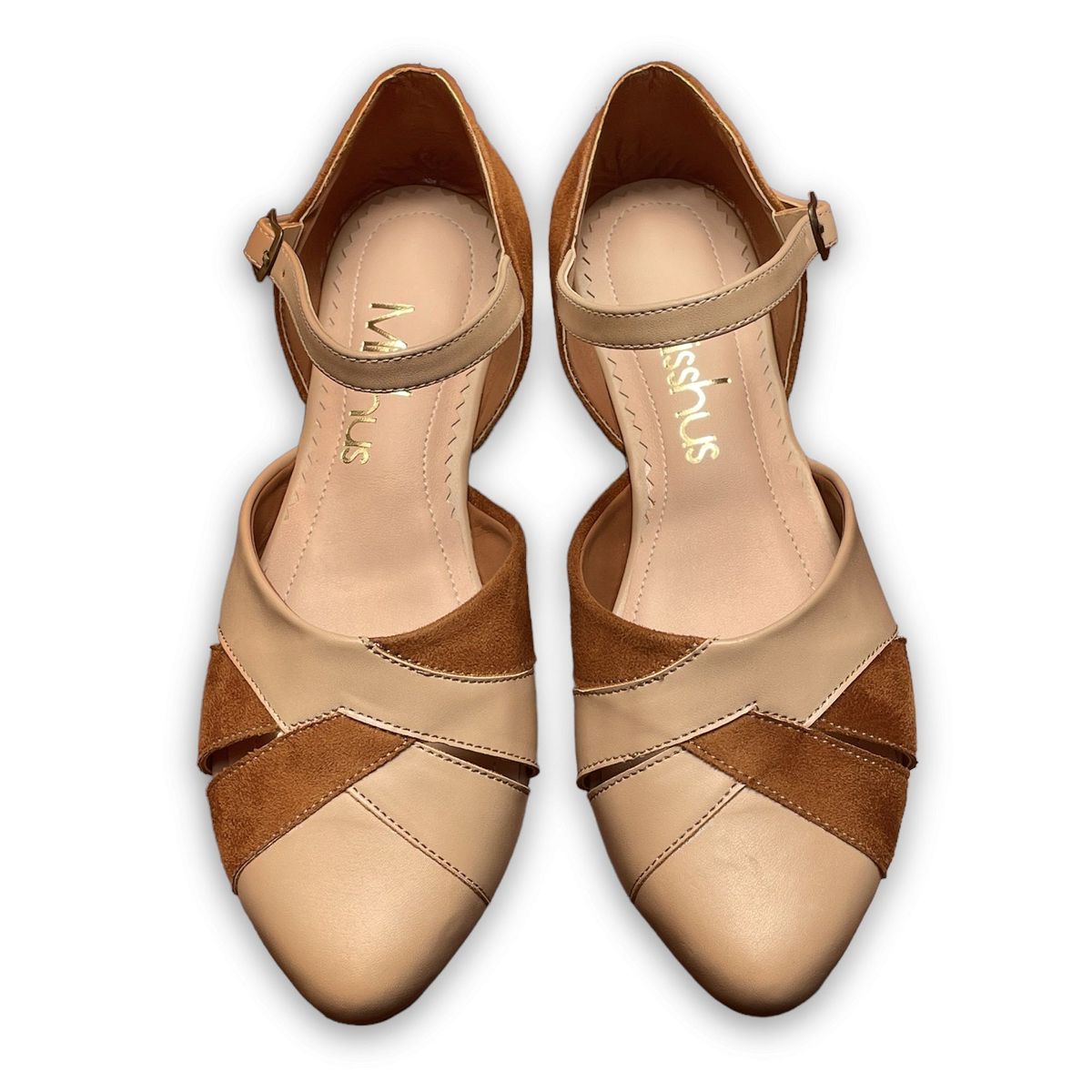 GENERICO - Balerinas Mujer Misshus Greta camel beige