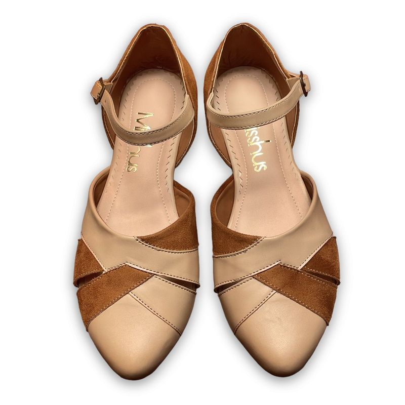 GENERICO - Balerinas Mujer Misshus Greta camel beige