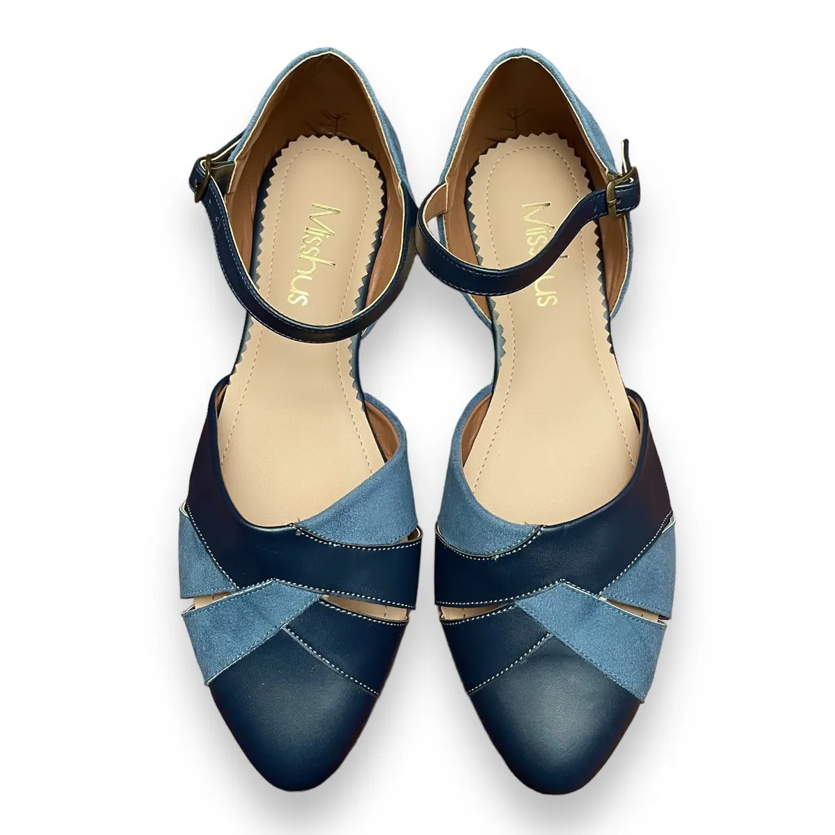 GENERICO - Balerinas Mujer Misshus Greta azul acero