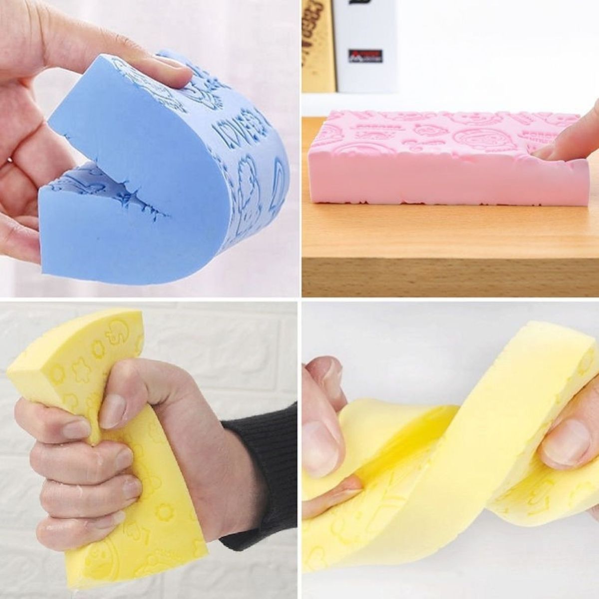 GENERICO - Esponja Exfoliante Azul Generico para Baño