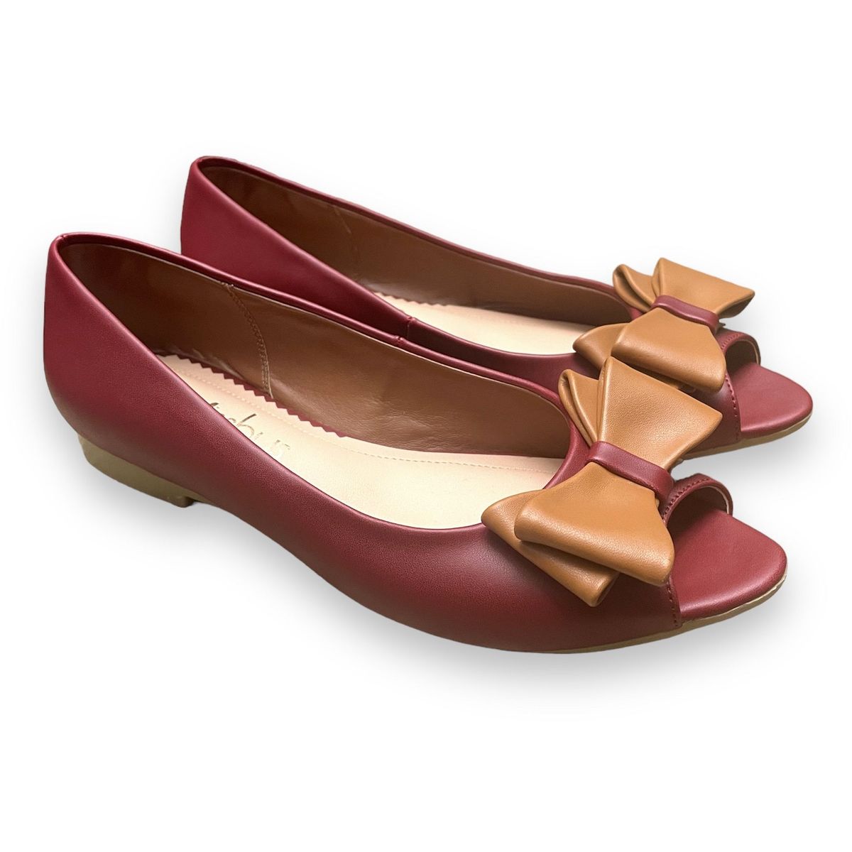 GENERICO - Balerinas Mujer Misshus Dora Rojo tinto