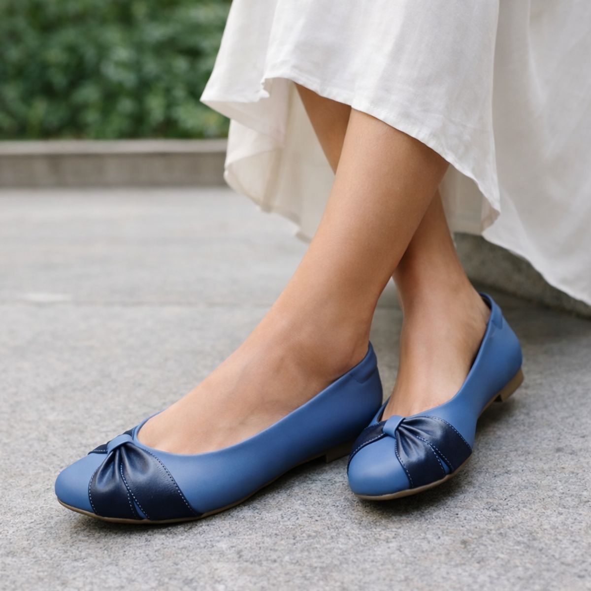 GENERICO - Balerinas Mujer Misshus Lady Azul acero