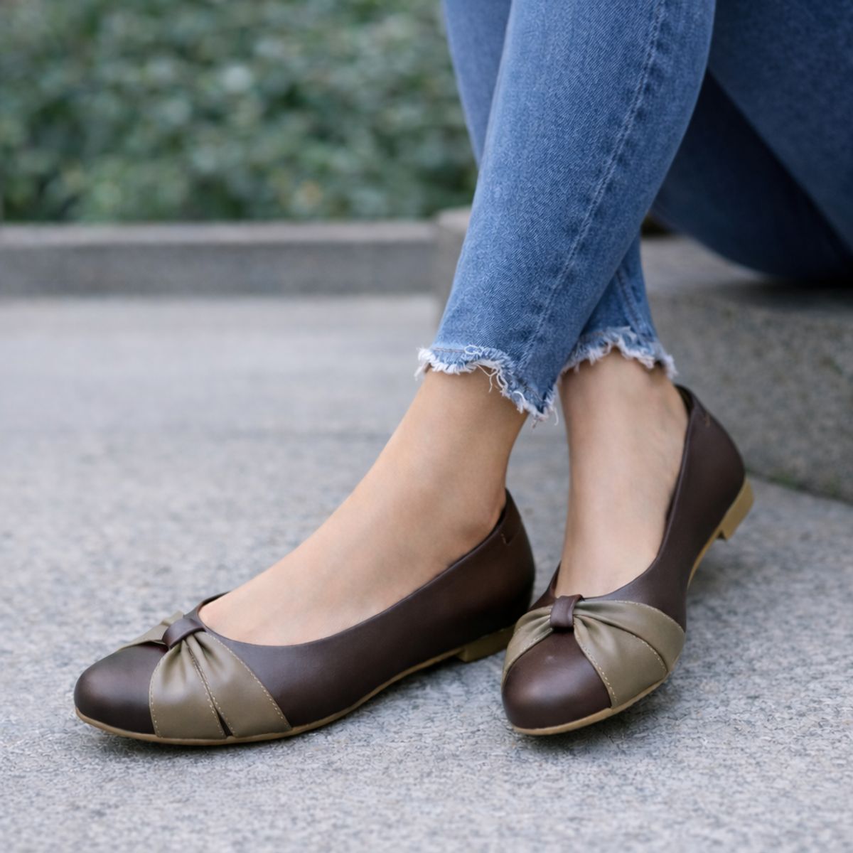 GENERICO - Balerinas Mujer Misshus Lady Marrón