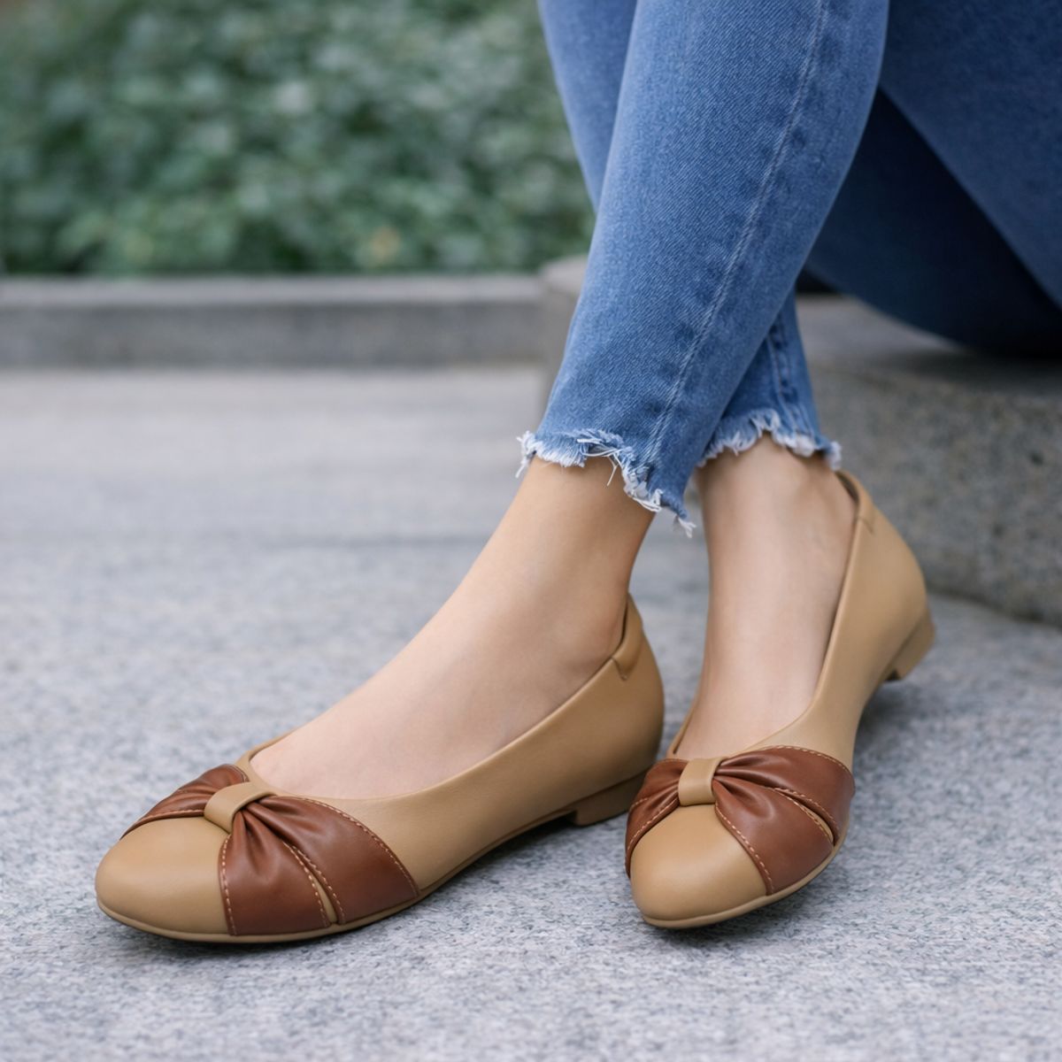 GENERICO - Balerinas Mujer Misshus Lady beige