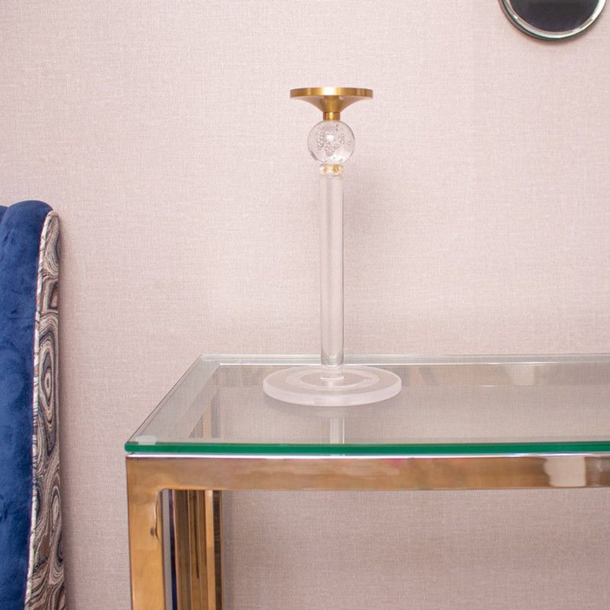 PANADECOR - Candelero Decorativo Panadecor  Transparente 26Cm De Acrílico