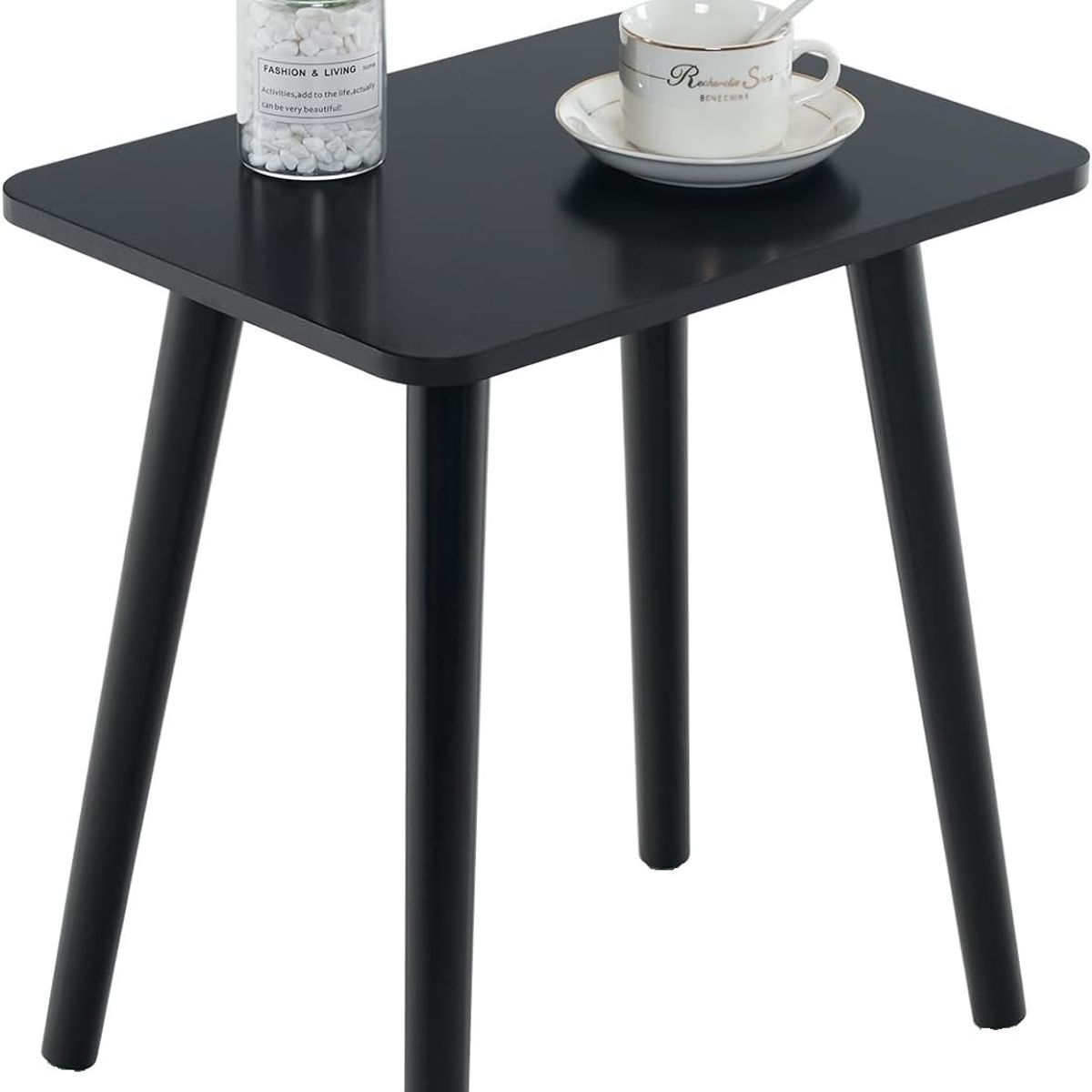 GENERICO - Mesa auxiliar modelo nordico color negro