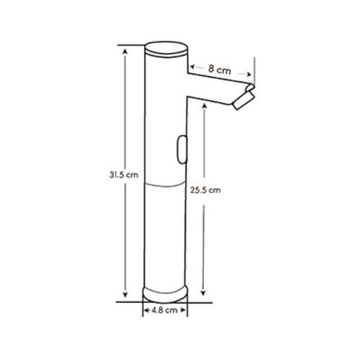 XM - Llave Electrónica Alta con Sensor para Baño Cromado