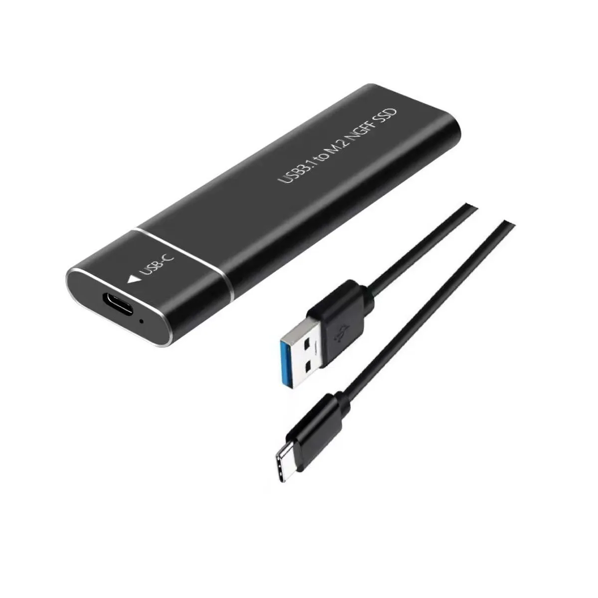 GENERICO - Carcasa para SSD M.2 NGFF, Externo, USB 3.1 entrada Tipo-C