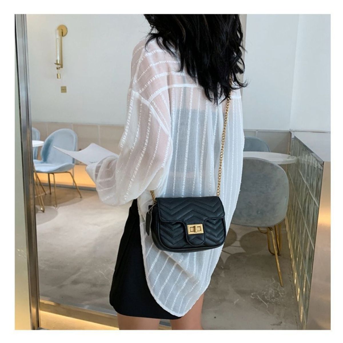 GENERICO - Crossbody  Rectangular Elegante para Mujer_.