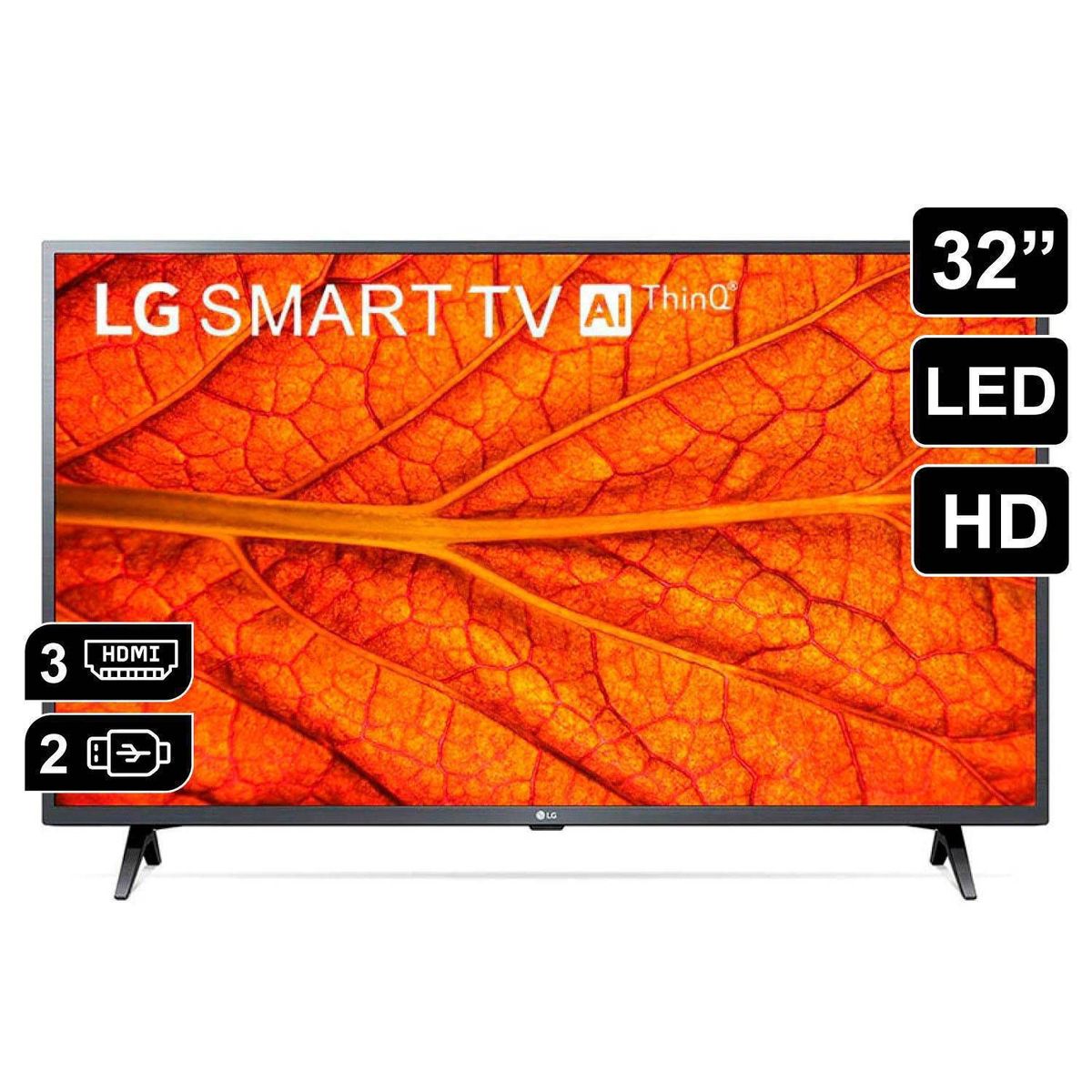LG - Televisor LG 32 Smart TV HD LED AI ThinQ 32LM637BPSB