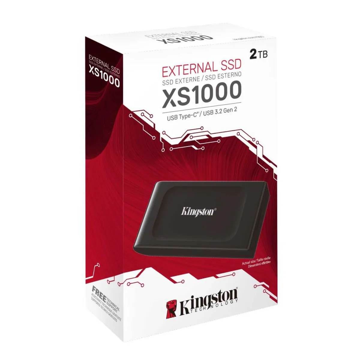 KINGSTON - SSD Externo Kingston XS1000 2TB
