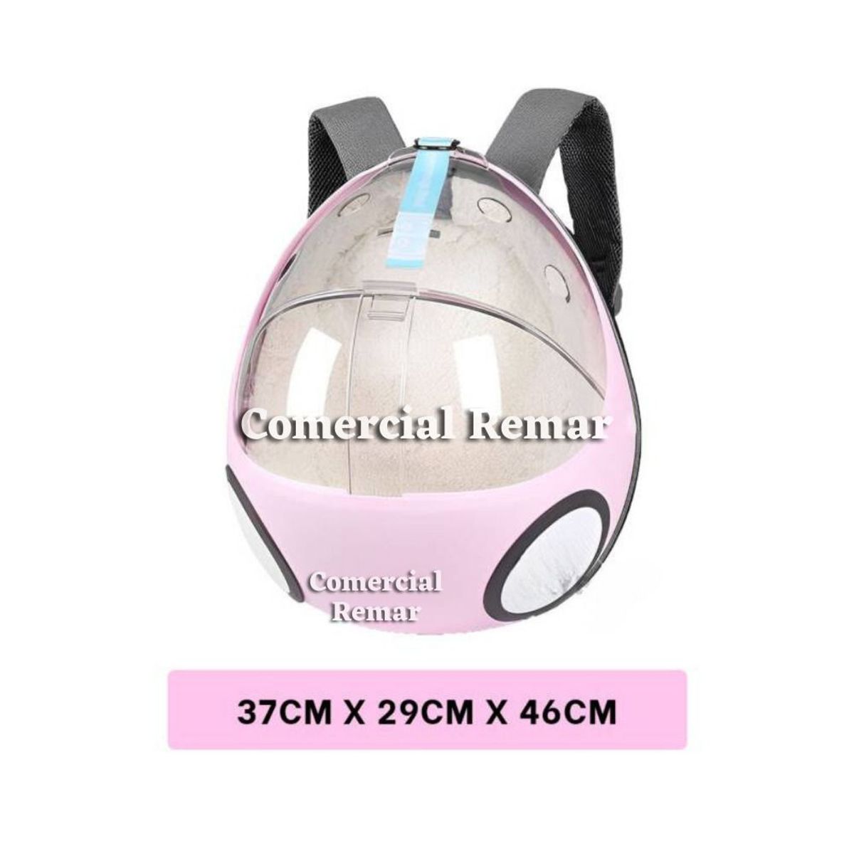 Mochila Cama para Gato Mascota Huevo Capsula Rosado., marca GENERICO - Foto 2