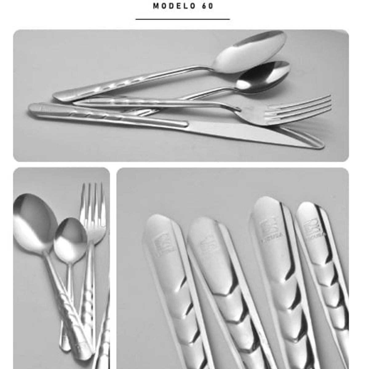 FACUSA - Set de cubiertos 48 Piezas Acero Inoxidable Modelo 80 Facusa