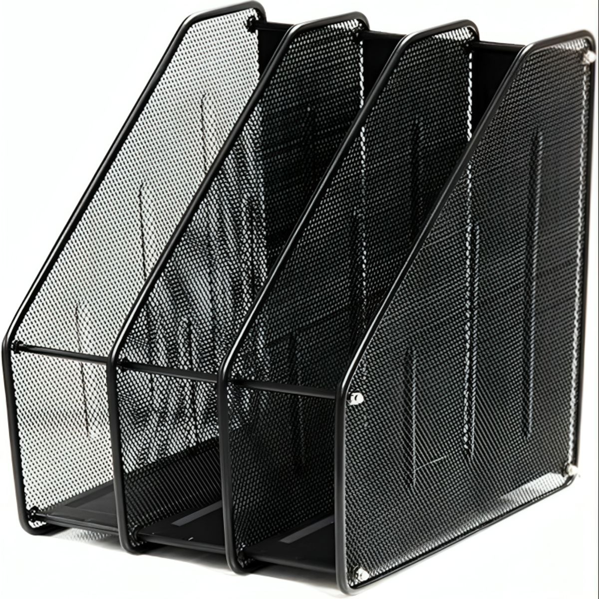 GENERICO - Organizador metálico 3 rejillas de Documentos de escritorio