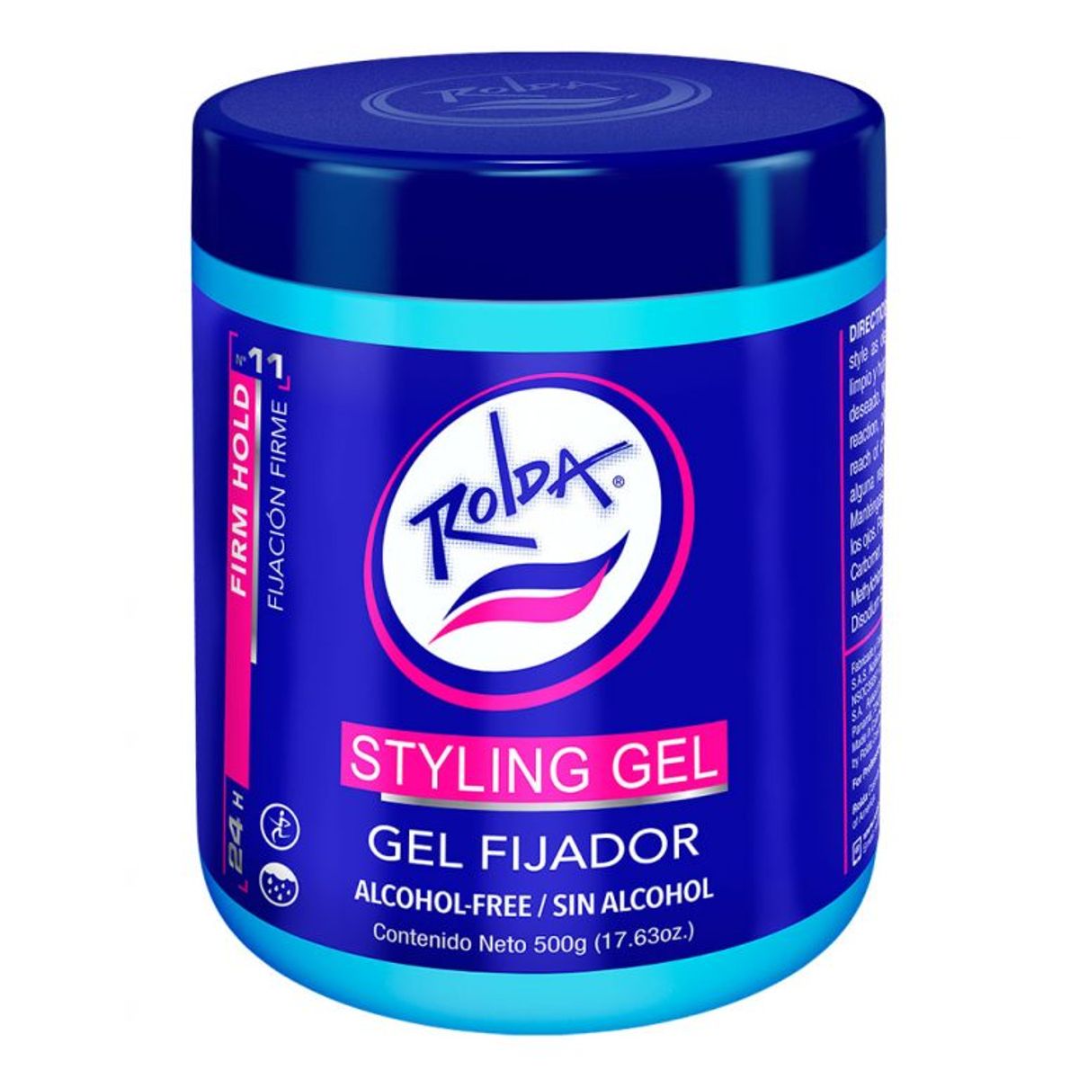 GENERICO - Gel Fijador de cabello Rolda Styling Azul 1000g - Sin Alcohol