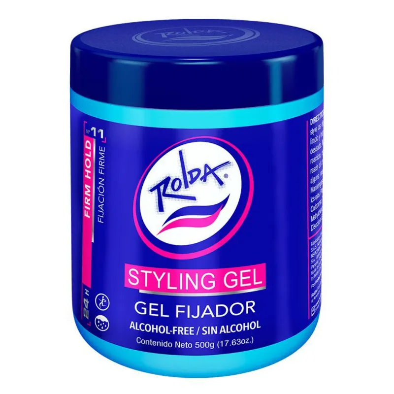 GENERICO - Gel Fijador de cabello Rolda Styling Azul 1000g - Sin Alcohol