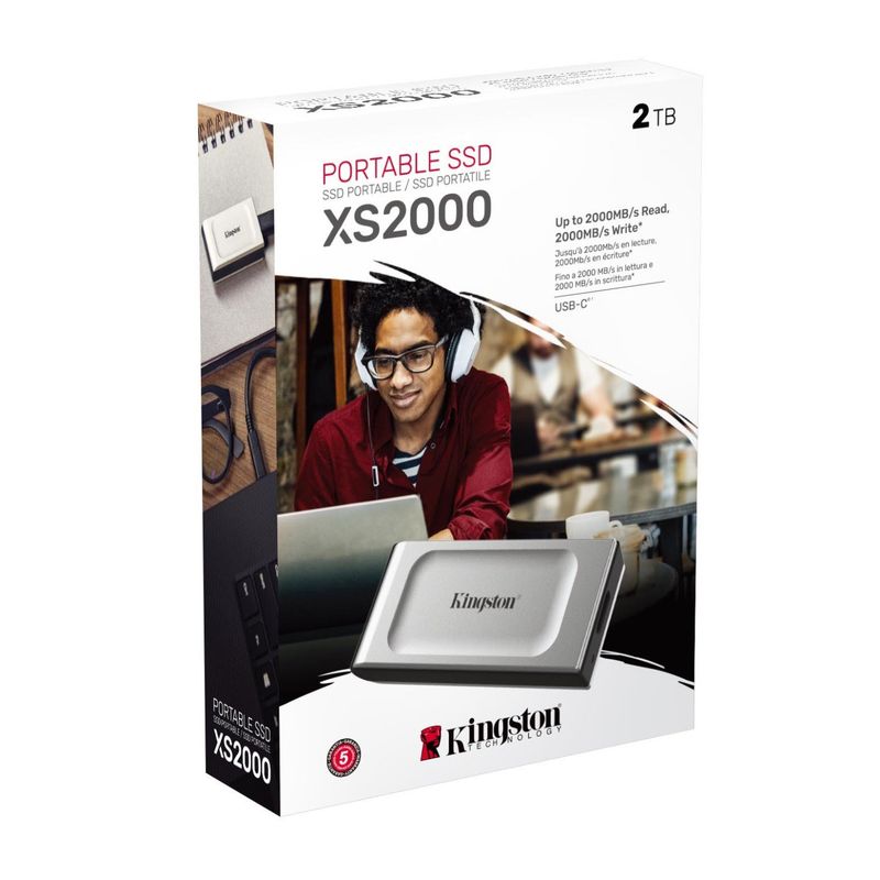 KINGSTON - SSD Externo Kingston XS2000 disco solido de 2TB
