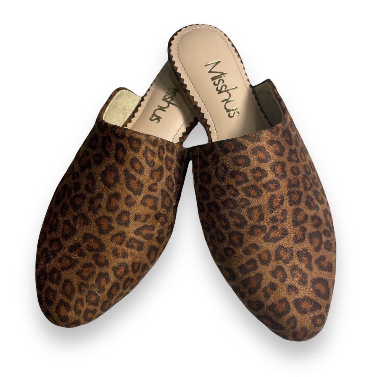GENERICO - Zapatos mules Mujer Misshus Eva animal print marrón
