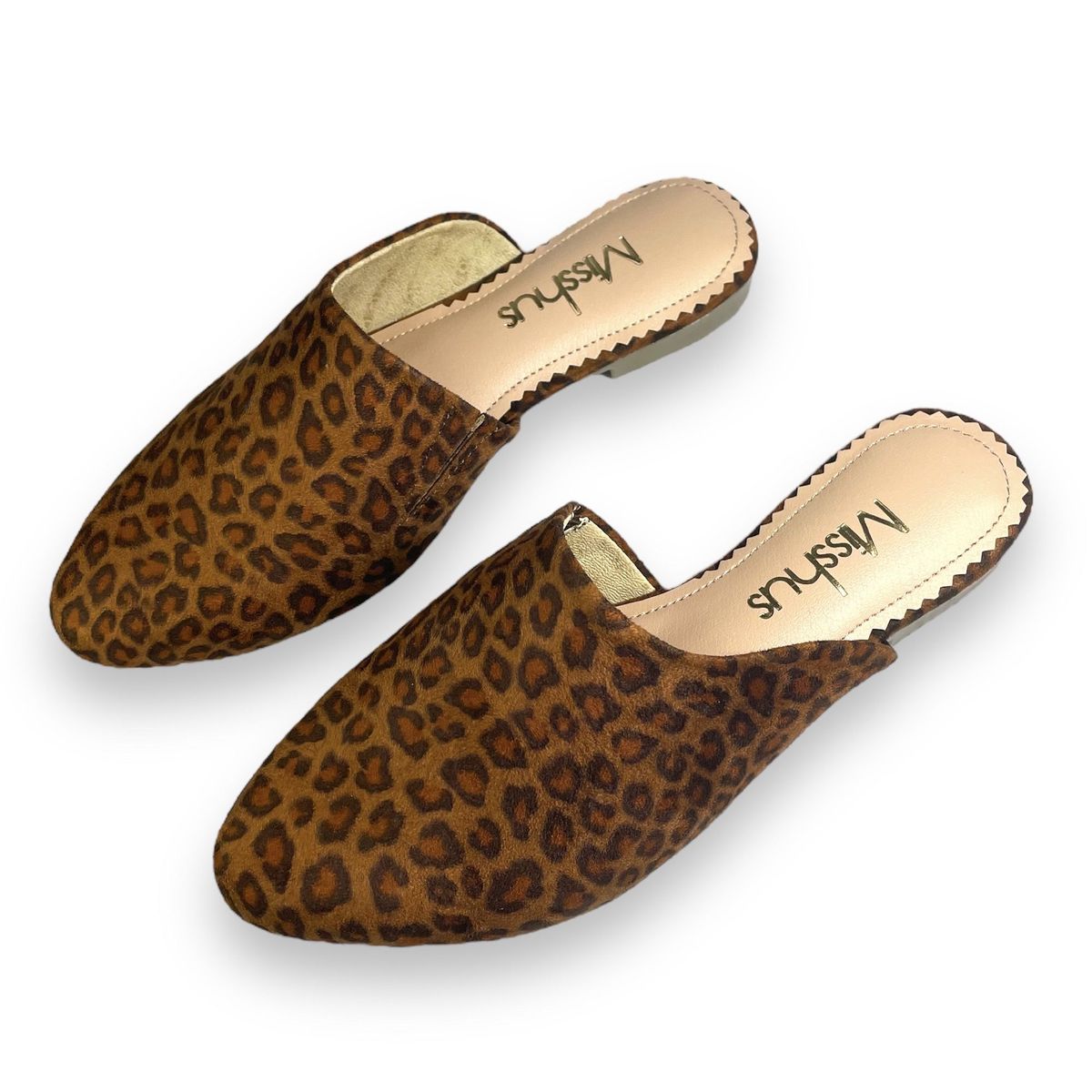 GENERICO - Zapatos mules Mujer Misshus Eva animal print marrón