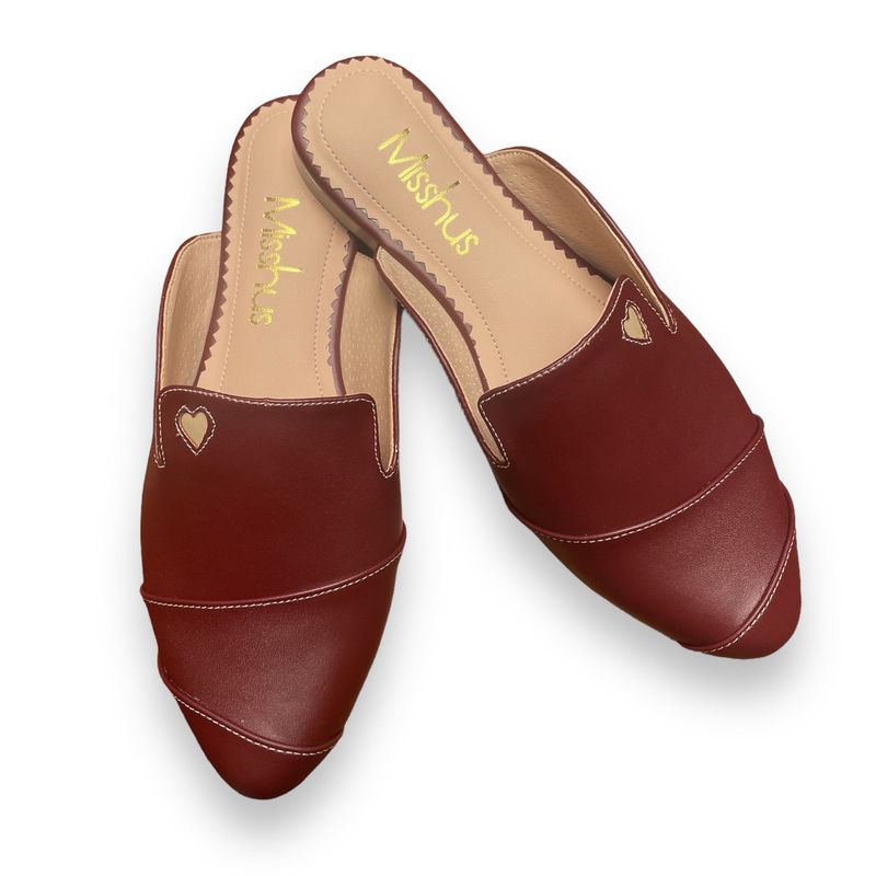 GENERICO - Zapatos mules Mujer Misshus Iris guinda