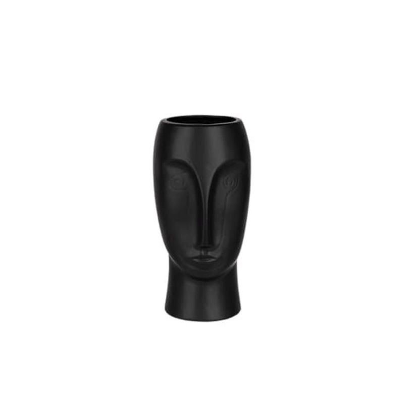 GENERICO - Adorno Jarrón florero de poliresina 10 x 25 cm altura
