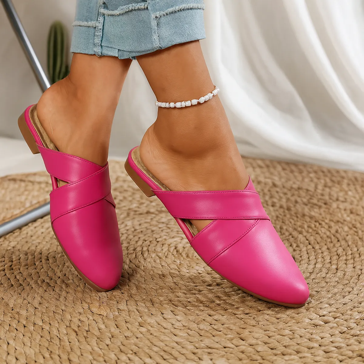 GENERICO - Zapatos mules Mujer Misshus Alma fucsia