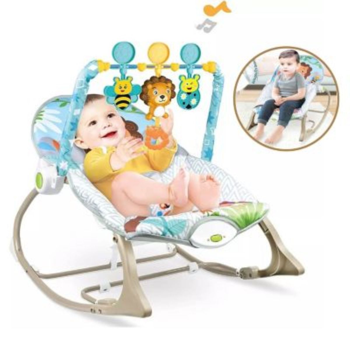 IDEAL - Silla Mecedora Musical y Vibrador Kimmy León