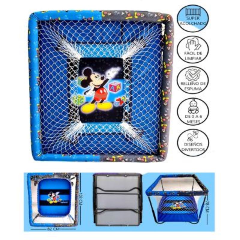 GENERICO - Corral para Bebes Acolchado DREAM NEW Azul