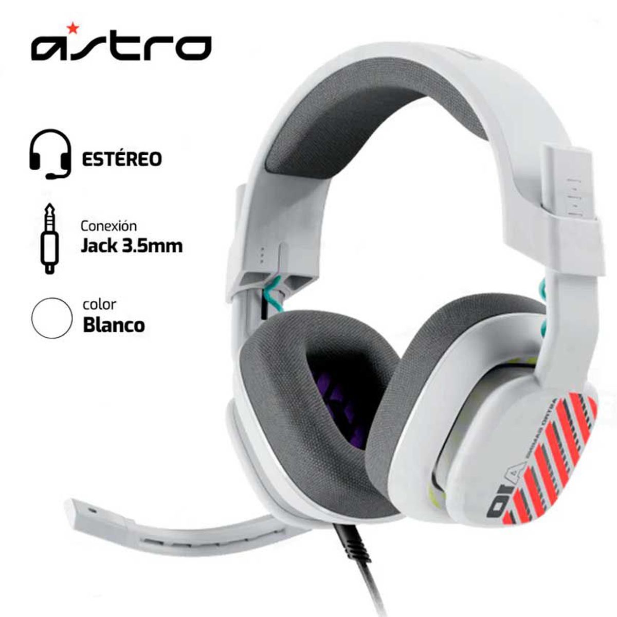 ASTRO - Audífono ASTRO A10 G2 35MM ESTEREO BLANCO