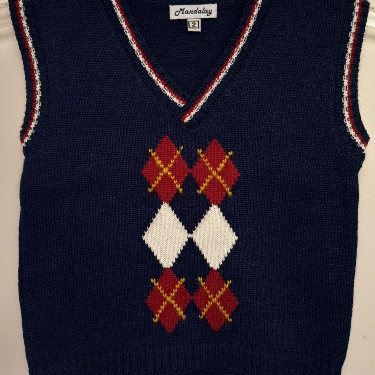 GENERICO - Pullover Chaleco Azul Cocos