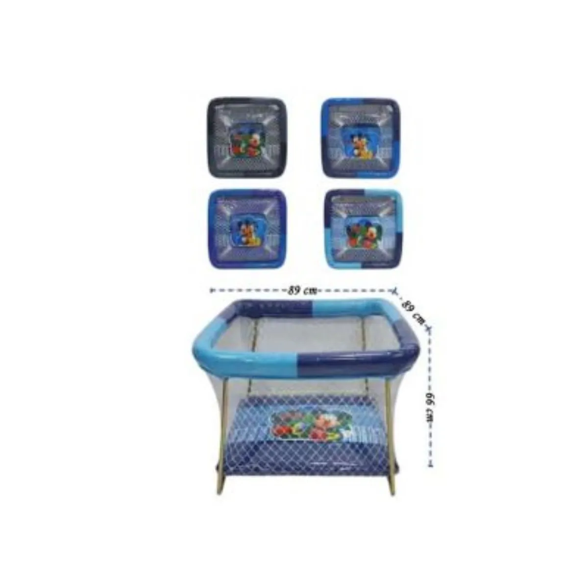 GENERICO - Corral para bebes Acolchado MIKA Niño Color Aleatorio