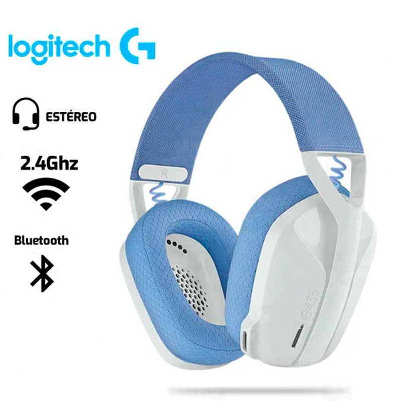 LOGITECH - Audífono LOGITECH G435 BLUETOOTH ESTEREO BLANCO
