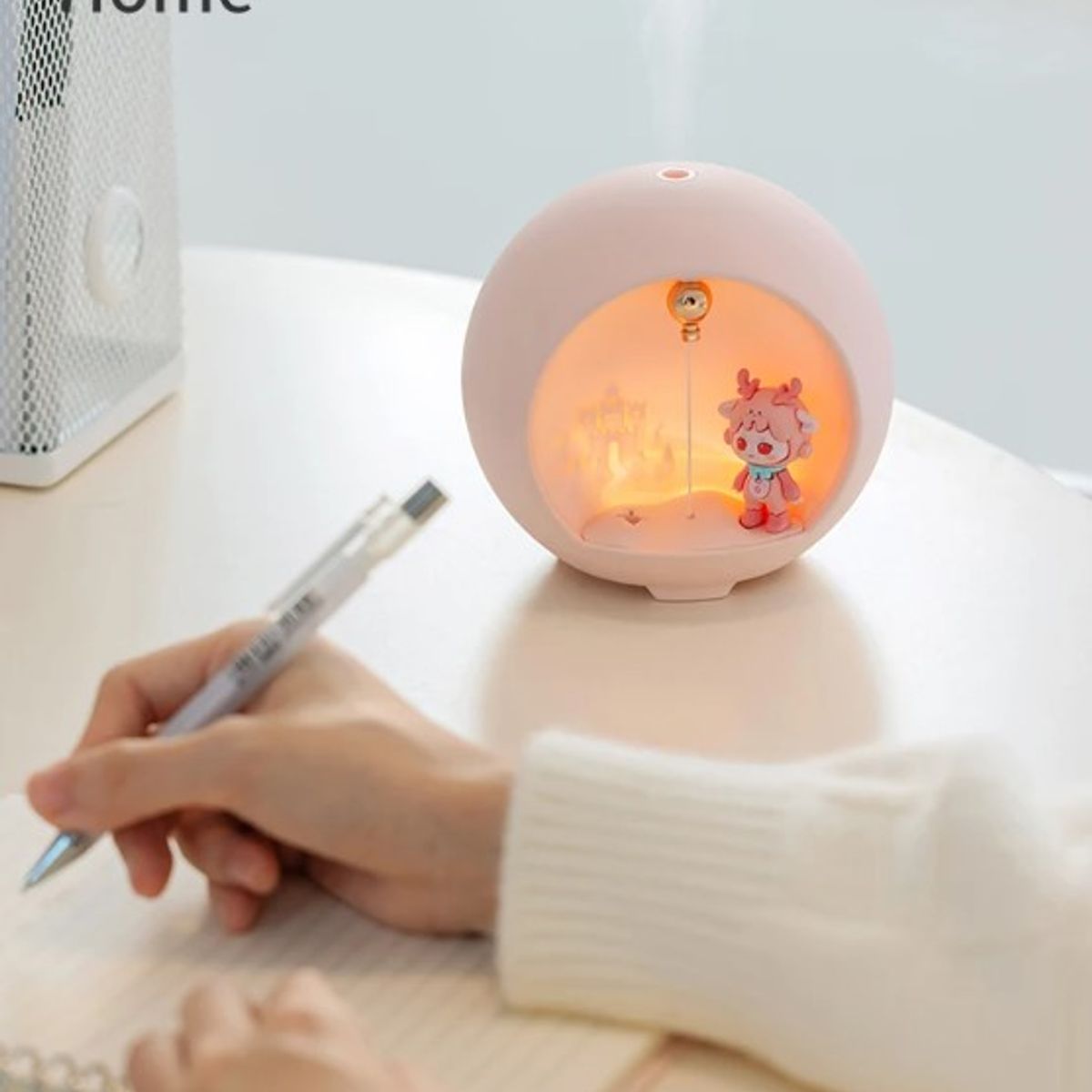 GENERICO - Difusor Aromaterapia - Lampara Luna Blanco