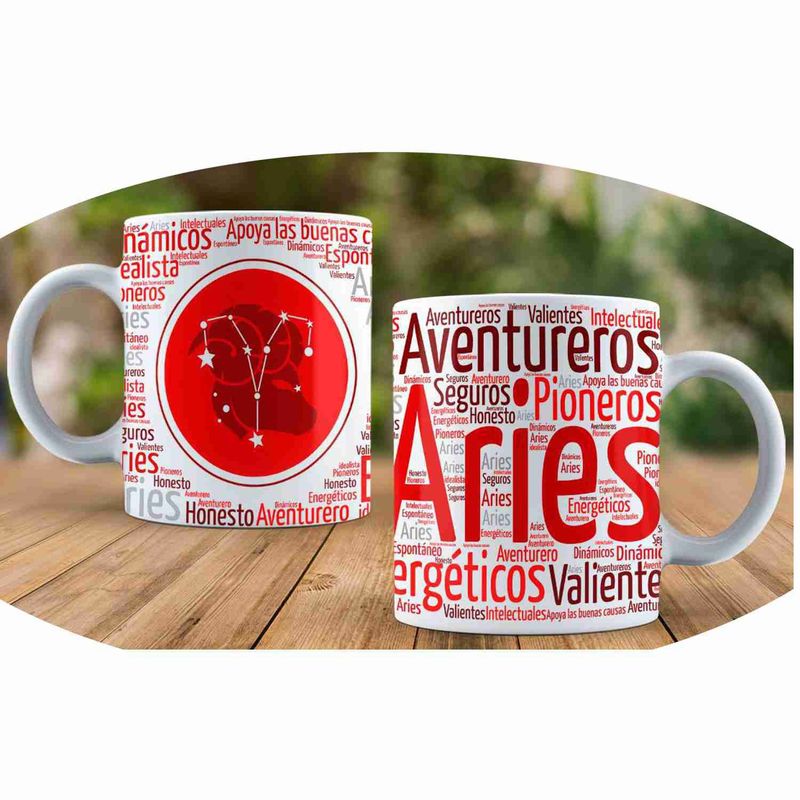 GENERICO - Tazas personalizadas - DNuñez -Taza Signos zodiacales - Aries
