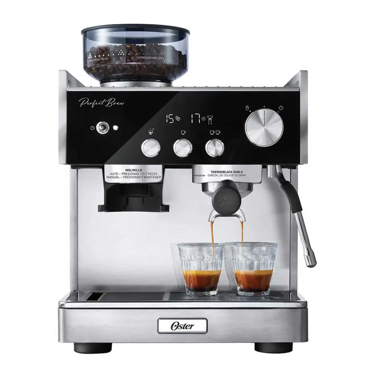 OSTER - Cafetera para Espresso oster Perfect Brew BVSTEM7400