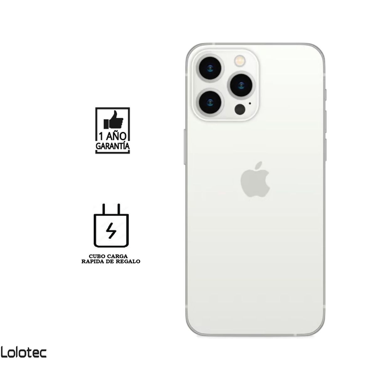 APPLE - iPhone 13 Pro 128 GB I Reacondicionado grado B I color: Plata