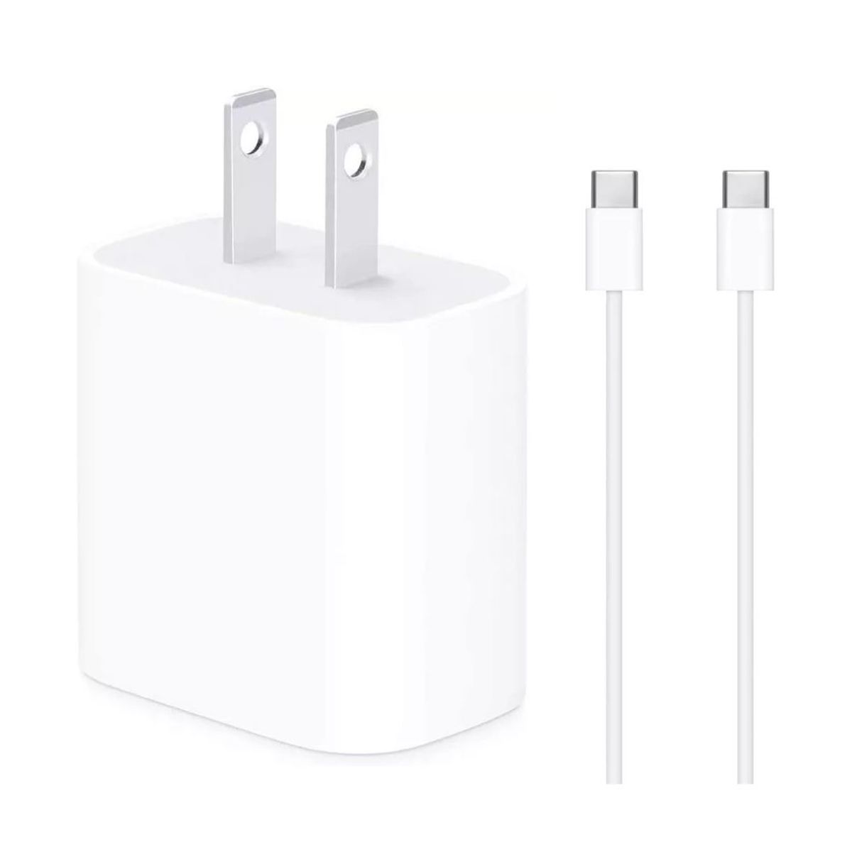 GENERICO - Cargador Adaptador 20W USB-C y Cable Tipo C a Tipo C Pro Max