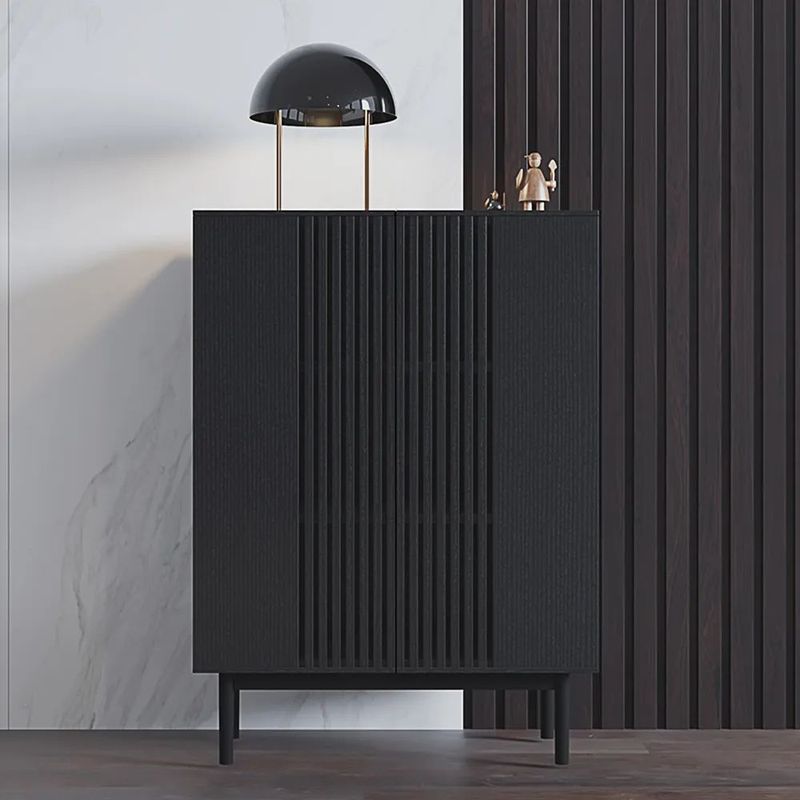 TU MESITA - Aparador Vertical Koki color Negro 2 puertas TU MESITA