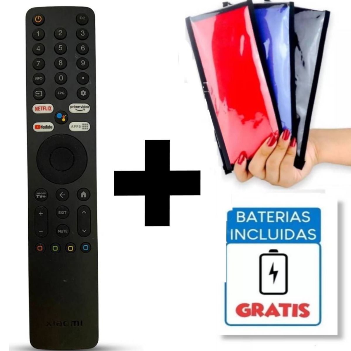 UNIVERSAL - Control Tv Xiaomi Con Voz XMRM-ML MI TV Q2 + Funda