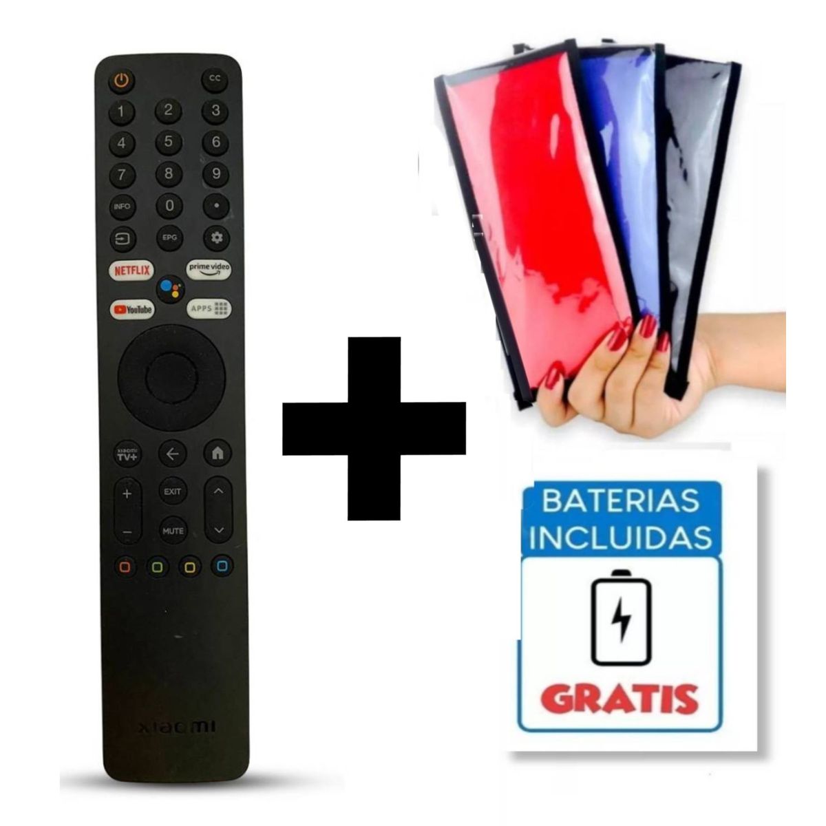 UNIVERSAL - Control Tv Xiaomi Con Voz XMRM-ML MI TV Q2 + Funda