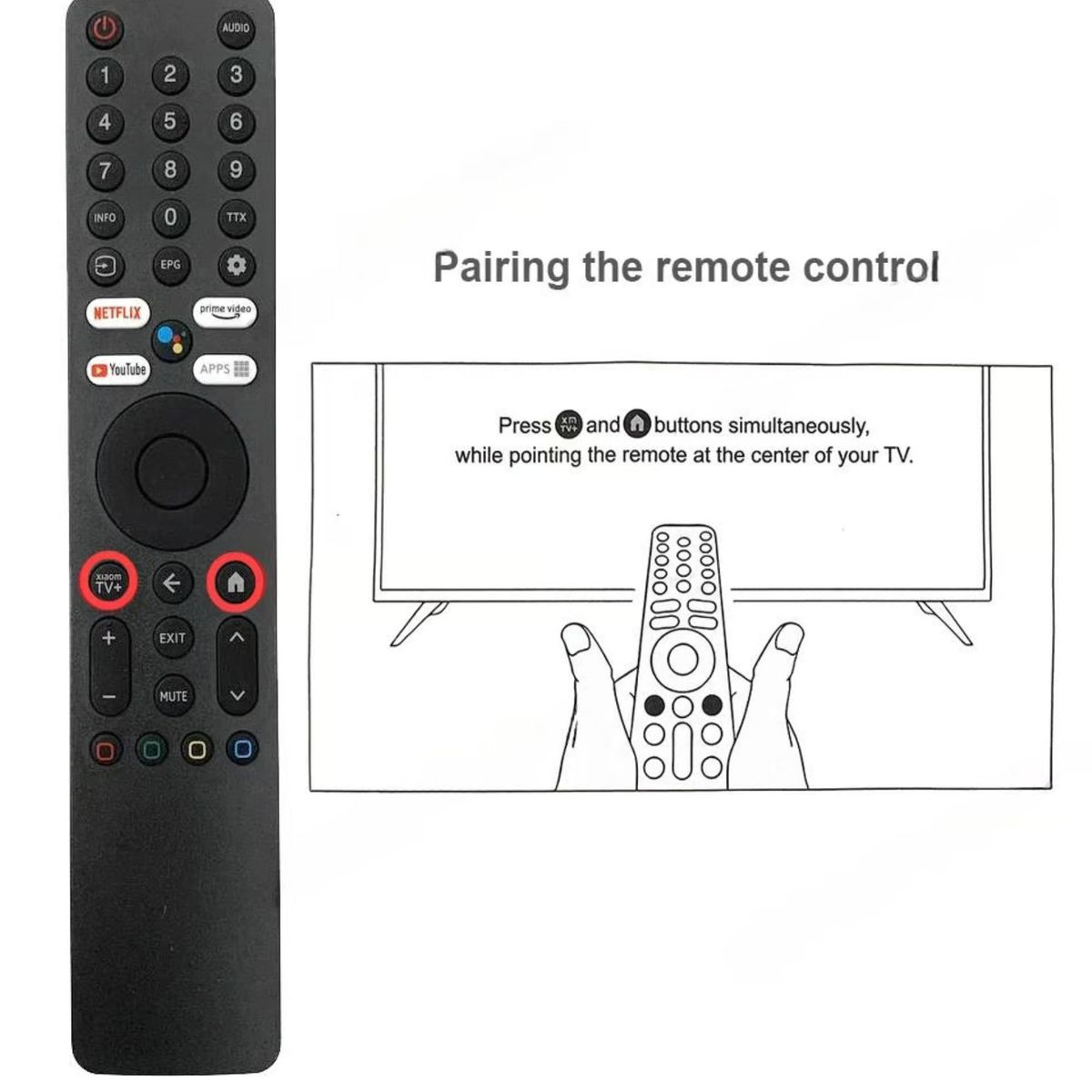 UNIVERSAL - Control Tv Xiaomi Con Voz XMRM-ML MI TV Q2 + Funda
