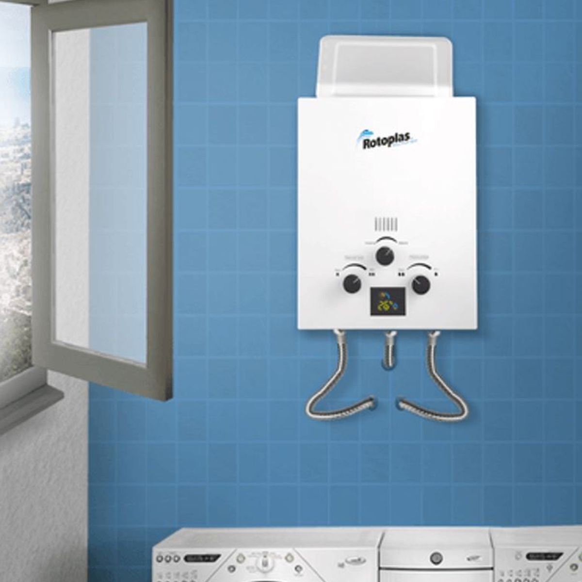 ROTOPLAS - Calentador a gas Flaming 55L GN Rotoplas