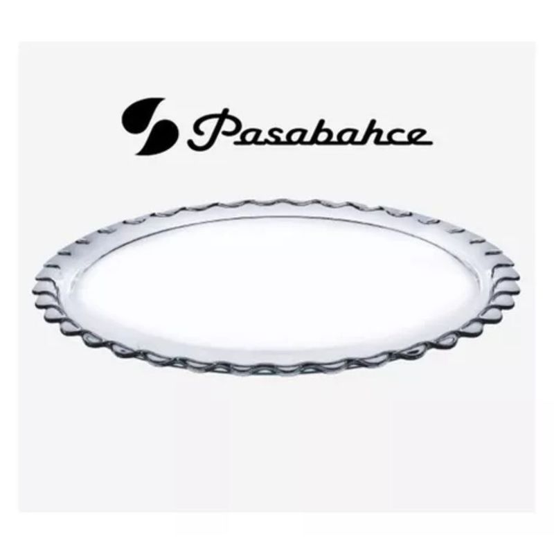 PASABAHCE - Plato Torta Pasabahce de Vidrio 32 Cm