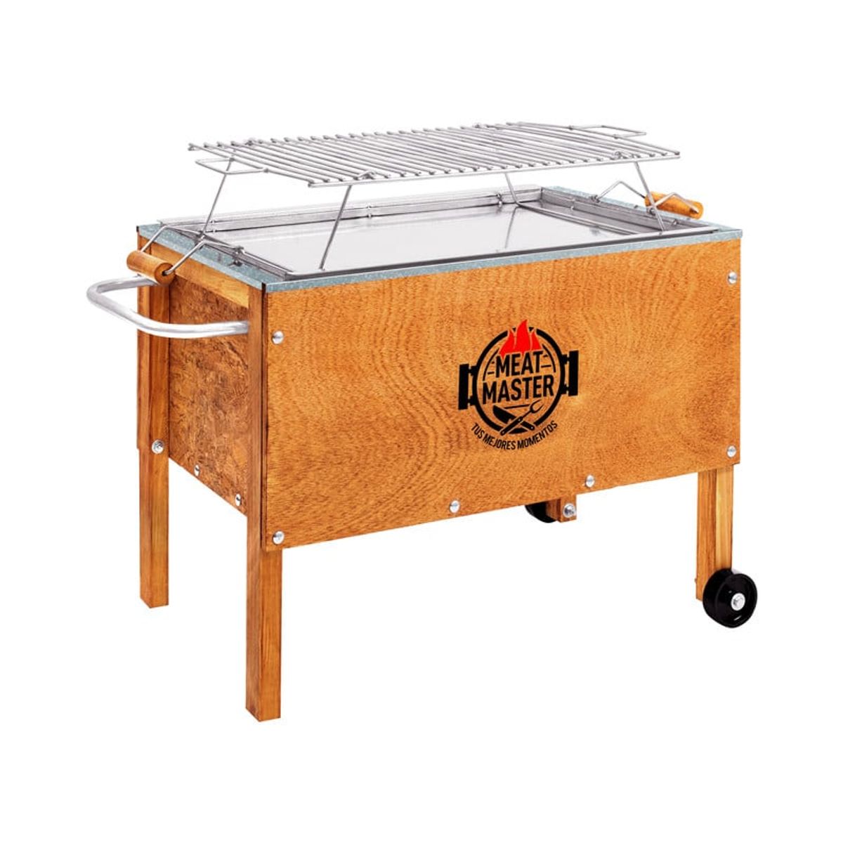 MEAT MASTER - Caja China Master Mediana  + Parrilla de Varillas Galvanizada + Funda