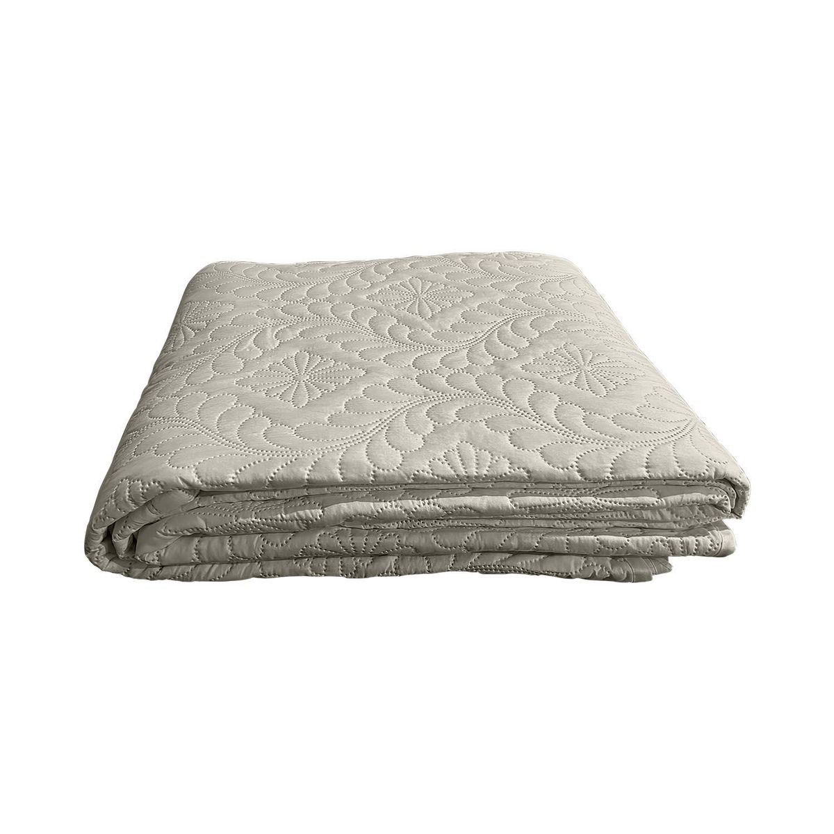 OKAERI - Cubrecama de Microfibra para 2 Plazas con Funda Incluida - Crema - 2 plazas