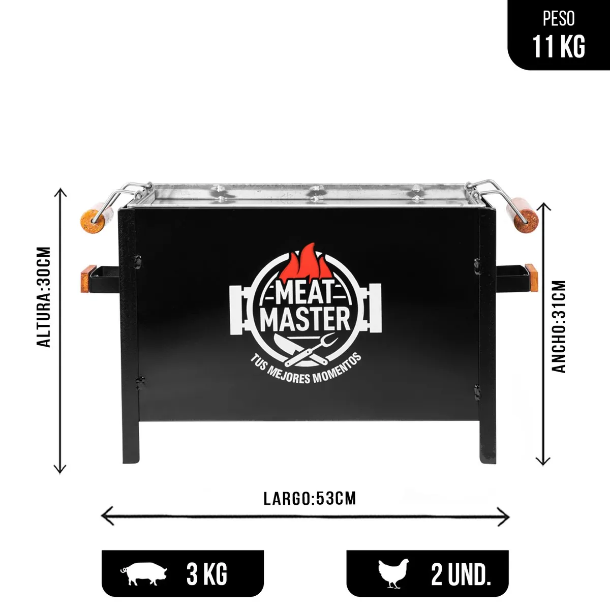 MEAT MASTER - Caja China Master Black Chica
